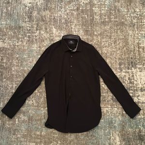 WRK Men’s Solid Black Shirt Sz 17